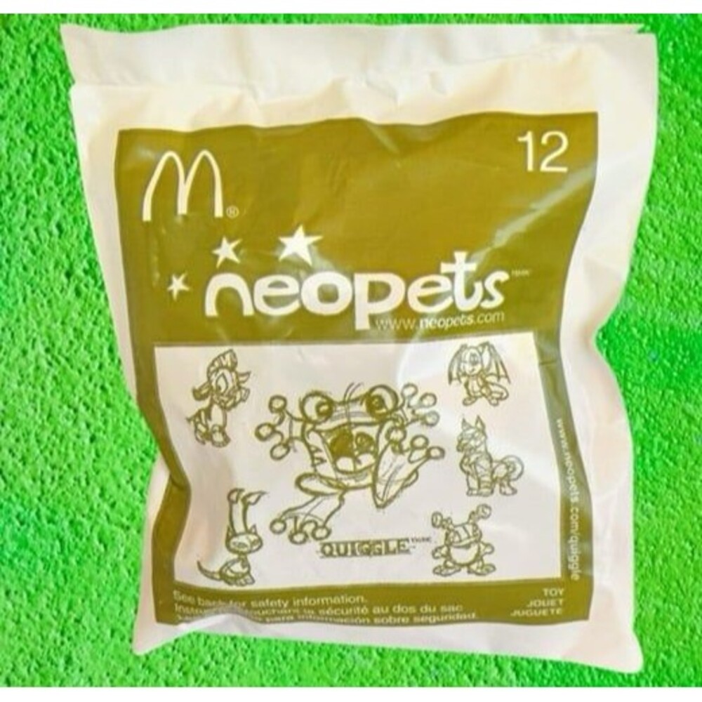 QUIGGLE NEOPETS Stuffed Plush Pet McDonald’s Collectible Toy #12 NEW 2004